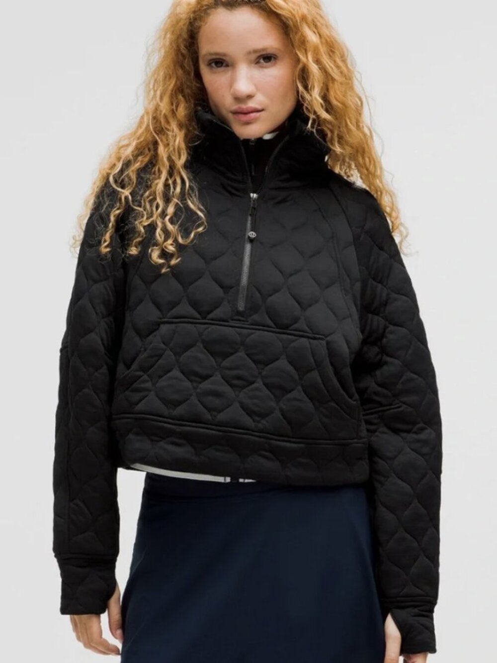 Lululemon Scuba Oversized Quilted Half Zip - Sz M/L